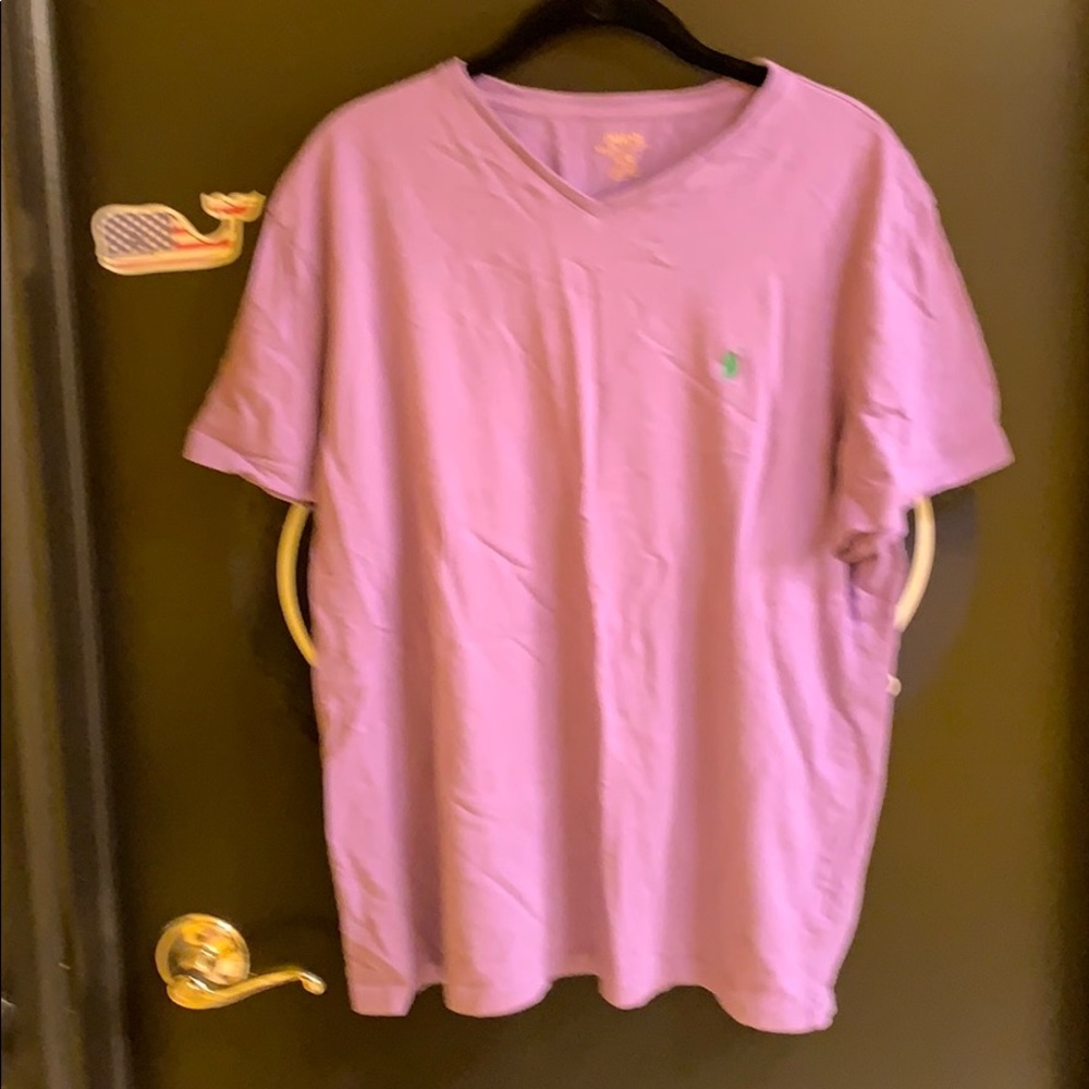 Purple Polo V-Neck